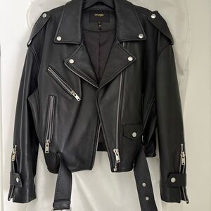 Maje Black Leather Jacket